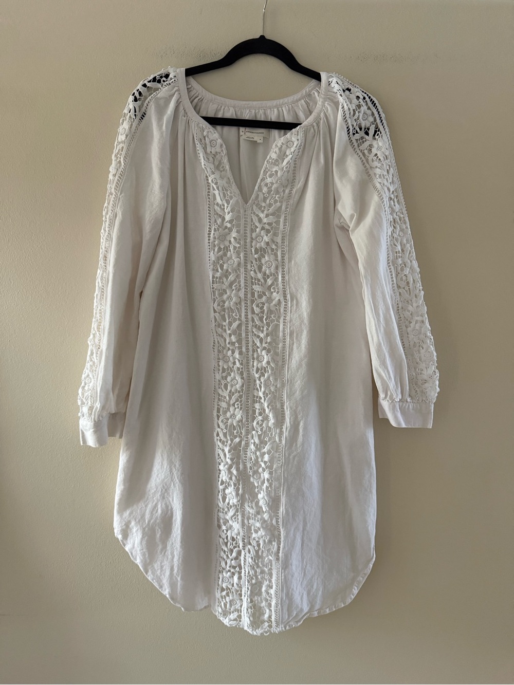 Anthropologie Bastienne Embroidered Bohemian Boho Midi Dress